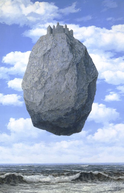 The Castle of the Pyrenees by René Magritte
